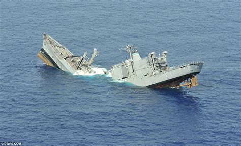 british warship hit red sea